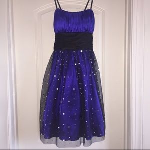🌵 Adorable Purple/Royal Blue Blondie Nights Dress